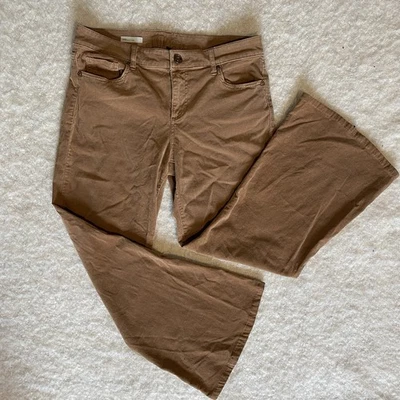 Kut From The Kloth Brown Corduroy Jane Super Flare Pants Womens Size 12 - Image 1 of 4