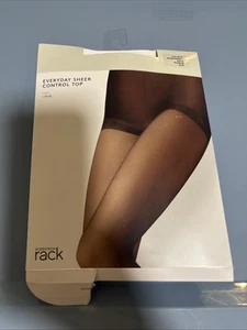 Nordstrom Rack Everyday Sheer Control Top Collant Marrone Espresso Taglia B Aperto B - Foto 1 di 4