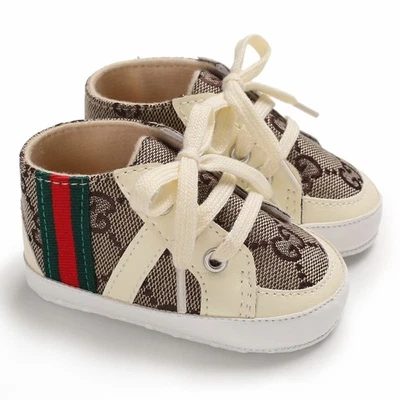 Baby Infant Classic Canvas Baby Shoes Boy Girl Soft Sole Size 1 & 3(0-18 Months) — 第 1/4 张图片