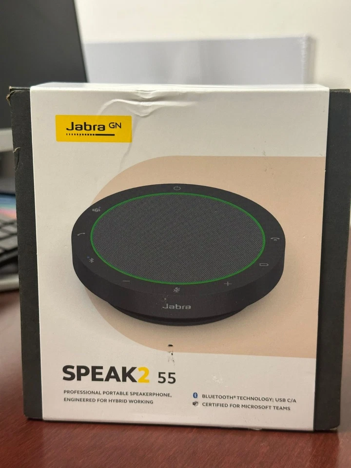 Jabra Speak2 55 MS Teams Dark Grey Portable Speaker 2755-109 - Image 1 of 4