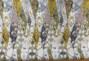 50% 0FF! CHATEAU NOUVEAUX WALLPAPER FABRIC BY ANGEL STRAWBRIDGE 100% COTTON - Picture 1 of 8