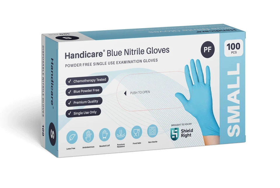 HANDICARE Blue Nitrile Gloves-1000/Ctn - image 1 of 1