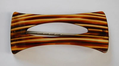 ACCESORIO PELO PASADOR PLÁSTICO TORTUGA VINTAGE STOCK MUERTO MARRÓN AÑOS 70 AÑOS 60 Foto 1 de 2