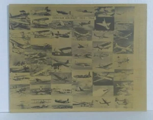 "AEREI DA CONVOGLIO anni '60 1923 - 1966" stampa vintage tono seppia su tavola 11" x 14" - Foto 1 di 9