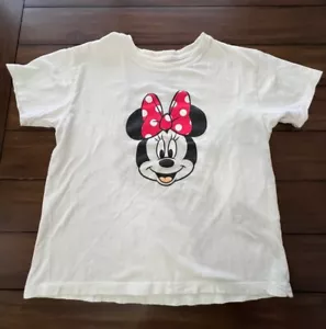 Disney Girls Minnie Mouse White Classic Oversized Shirt Size XL 14/16 - Picture 1 of 8