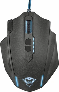 Trust GXT 155 Gaming Maus, 10.000 DPI, RGB, 8 Tasten, USB - Schwarz/Grau - Bild 1 von 6