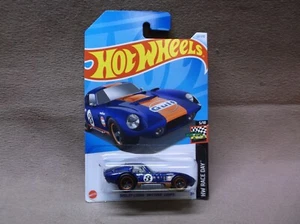 HOT WHEELS 2024 #122 DARK BLUE FORD SHELBY COBRA DAYTONA COUPE GULF LEMANS RACER - Picture 1 of 3