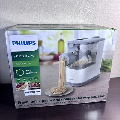 Philips Compact Fresh Pasta Maker HR2370/05 Viva Collection White - Refurbished - Image 1 of 4