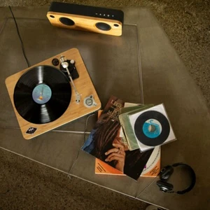 House of Marley Stir It Up Wireless Bluetooth Turntable/Vinyl Record Player BLK - Picture 1 of 8