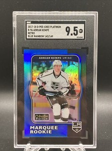 2017-18 O-Pee-Chee Platinum Retro Rainbow Blue #R96 Adrian Kempe /149 SGC 9.5