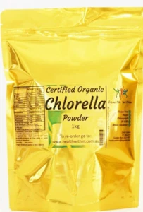 Premium Certified Organic Chlorella Powder 1000G - Picture 1 of 12