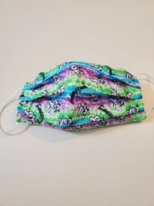 Adult Face Mask, Grateful Dead Tie Dye Dancing Bears, Rock Music, Bay Area - Picture 1 of 2