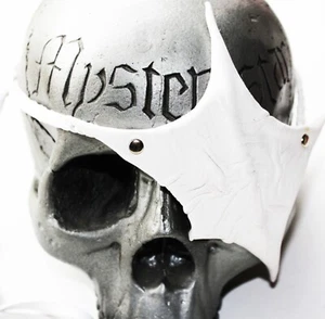 Einzigartige weiße Form Leder Auge Aufnäher Original von Mysterystar - Bild 1 von 7