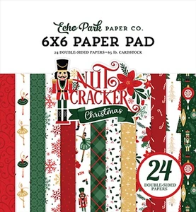 New! Echo Park Paper NUTCRACKER CHRISTMAS 6x6 Scrapbook Paper Cardstock Pad - Imagen 1 de 1