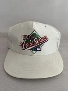 1990 World Series MLB Hat Oakland A’s Athletics Vs Cincinnati Reds - Unworn NWOT - Picture 1 of 9