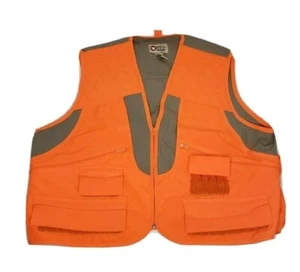 Chaleco de Caza Sports Afield Para Hombre Talla Grande Marrón y Naranja Cremallera Frontal - Imagen 1 de 10