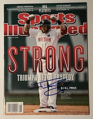 Jonny Gomes Boston Red Sox Signed Boston Strong Sports Illustrated No Label  - Image 1 of 2