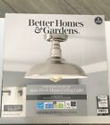 Semi-Flush Lamp Better Homes & Gardens  Ceiling Light Modern Farmhouse Satin Nic