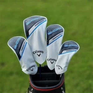 New 2024 Callaway Paradym Ai Smoke Driver Wood Hybrid UT Head Cover Black&White - Picture 1 of 16