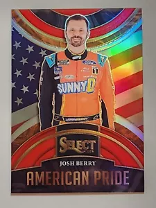 2024 Panini Select NASCAR Racing American Pride #10 Josh Berry Red Prizm #97/99 - Picture 1 of 2