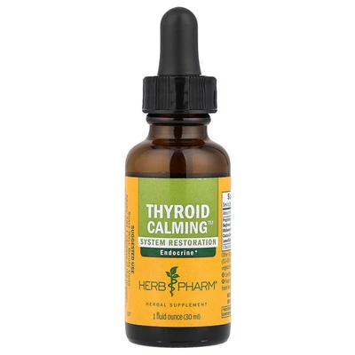Sistema calmante tiroideo Herb Pharm restauración 1 fl oz 30 ml sin gluten Foto 1 de 2