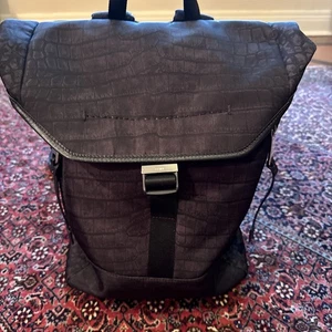 Fendi Backpack Unisex Black Authentic Medium - Picture 1 of 15