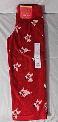 Pantalones de pijama de vellón suave a cuadros rojos y negros 3T para niños pequeños de Wondershop Target Foto 1 de 3