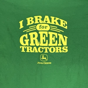 Camiseta John Deere “I Brake For Green Tractors” Talla XX-Grande Auténtica - Nueva Sin Etiquetas - Imagen 1 de 8
