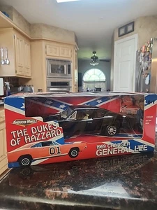 The Dukes Of Hazzard Chase General Lee 1969 Black Charger 1:18 Scale Ertl Rare - Picture 1 of 16