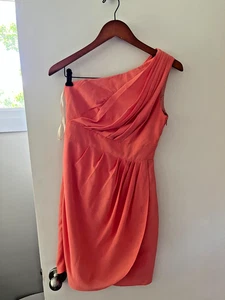 SÜSS! Shoshanna Größe 2 Kleid Damen Koralle One Shoulder - Bild 1 von 4
