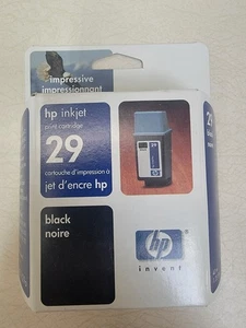 Cartucho de tinta negro HP 29 NUEVO EN CAJA original sellado caducado 2004 - Imagen 1 de 3