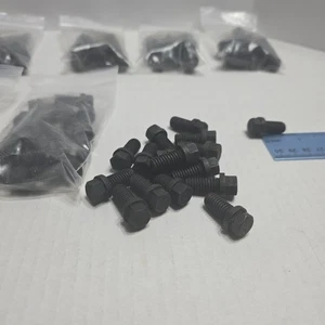 Huge Lot Of Hex Bolts Most Black 3/4" Length 1/4" Diameter M10x1.5 Over 110 - Picture 1 of 5
