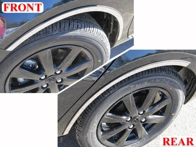 Borde de rueda de acero inoxidable 4 piezas para Toyota Prius C 2012-2017 Foto 1 de 1