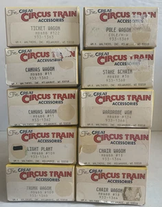 Circus Train Accessories..RB&BB..10 Pieces..Walthers..Assortment # 3 - Picture 1 of 2