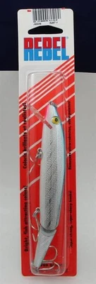 Rebel J3003S 5-1/2" Minnow Articolato Galleggiante Grande 1/2 Oz Blu/Argento - Immagine 1 di 3