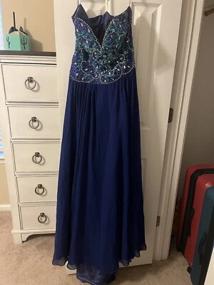 Terani Couture Strapless Prom Dress Gown Size 12 - Image 1 of 4