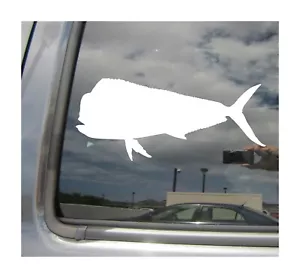 Adesivo decalcomania vinile finestra auto pesca Mahi Mahi Fish Dolphinfish 01048 - Foto 1 di 2