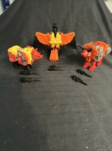 1986 Transformers G1 Predaking: Headstrong, Tantrum, & Dive Bomb. Each with Guns - Picture 1 of 14