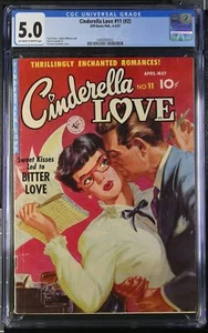 Cinderella Love #11 CGC EN MUY BUEN ESTADO/BUEN ESTADO 5,0 Off White to White St. John 1951 - Imagen 1 de 2