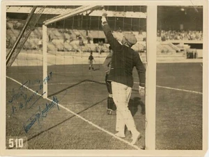 ¡RARO! 1928 Domingo Lombardi, árbitro de fútbol, foto olímpica original firmada y fechada - Imagen 1 de 4