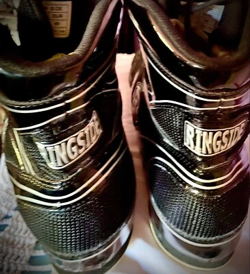 Boots RINGSIDE " DIABLO"  Wrestling/Boxing  BLACK Mens 7/ WOMENS 9 EUC - Image 1 of 4