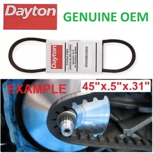 Cinturón en V Dayton® 6L236G AX43 / 1/2 x 45" engranado - Alta potencia - ORIGINAL FABRICANTE DE EQUIPOS ORIGINALES - Imagen 1 de 4