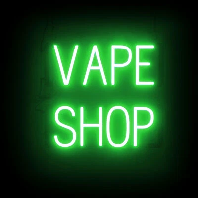 SpellBrite VAPE SHOP Sign | Neon Vape Shop Sign Look, LED Light | 17.0" x 15.0" - Image 1 of 4