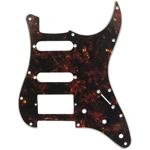 NEW 4-ply H/S/S Pickguard for Fender Stratocaster/Strat® 11-Holes BLACK TORTOISE - Picture 1 of 2