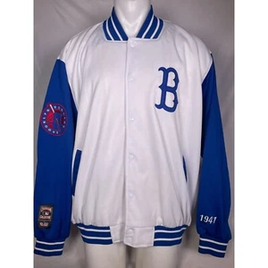 Brooklyn Dodgers 1941 White Cooperstown Collection Jacket Men's XXL - Picture 1 of 12