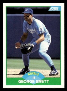 George Brett 1989 Score #75a   Kansas City Royals