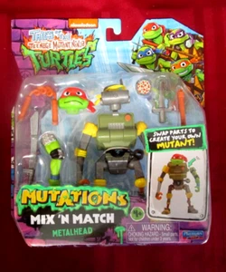 2024 Playmates Teenage Mutant Ninja Turtles Mutations Mix And Match Metalhead - Picture 1 of 4