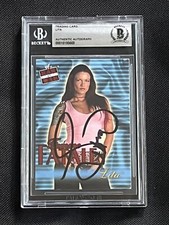 LITA 2001 FLEER WWF RAW IS WAR SIGNED AUTOGRAPHED CARD BECKETT BAS AUTHENTIC