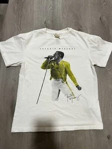 H&M LOGG Freddie Mercury Official Merch 2019 XS White Rare Tshirt - Picture 1 of 3