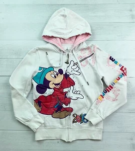 Walt Disney World Womens Full Zip 2016 Hooded Sweatshirt Jacket XS XSmall - Picture 1 of 4